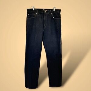 Levis 505‎ Regular Fit Black Denim Jeans Mens, Classic Style 100% Cotton W36 L32